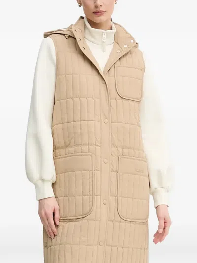 Mackage Makana Quilted Hooded Gilet In Neutral