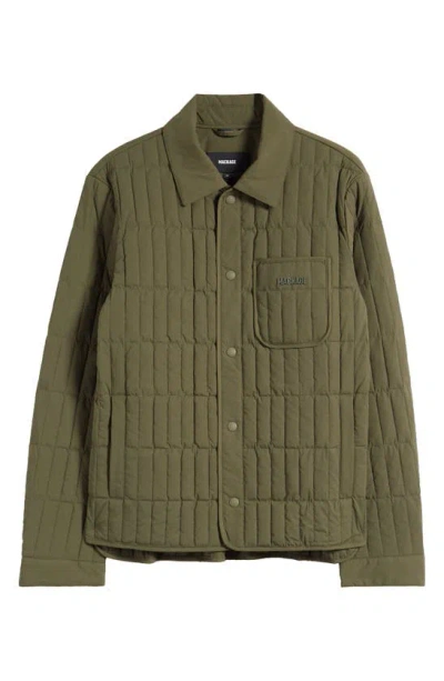 Mackage Mateo Down Shirt Jacket In Light Military