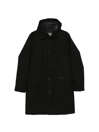 Mackage Mathias Hooded Raincoat In Black