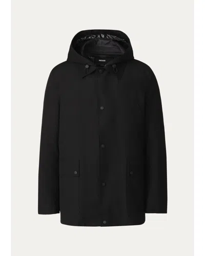 Mackage Men's Alec 3-in-1 Short Balmacaan Coat With Removable Down Liner In Blue