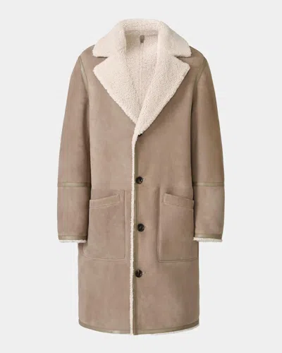 Mackage Men & Apos;s Clyde Reversible Shearling Jacket In Brown