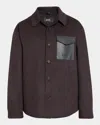Mackage Check Wool Jacket In Brown