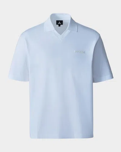 Mackage Men & Apos;s Marco Cotton Polo Shirt In White