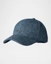 Mackage Men's Anderson Wool And Cashmere Logo Baseball Cap In Carbon Mix