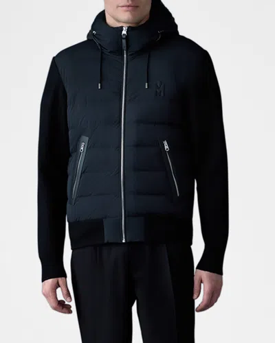 MACKAGE MEN'S ANDREW HYBRID DOWN KNIT JACKET