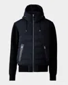 Mackage Men's Andrew-z Mixed Media Light Down Jacket In Black