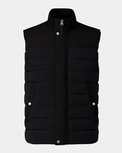 Mackage Men's Brody Down-filled Quilted Vest In Black