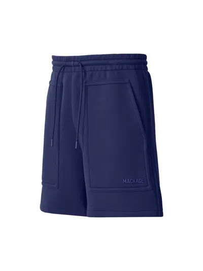 Mackage Men's Elwood Double-face Jersey Shorts In Blue
