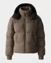 Mackage Men's Griffen Cashmere-blend Down Jacket In Multi