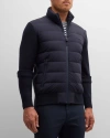 Mackage Men's Haney City Hybrid Down Jacket In Navy