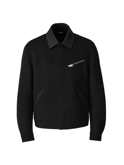 Mackage Men's Hayes Double-faced Wool Jacket In Black