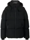 Mackage Hooded Quilted Down Jacket In C0001 Black