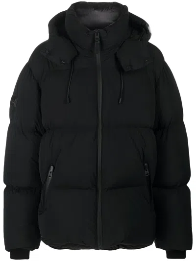 Mackage Hooded Quilted Down Jacket In C0001 Black
