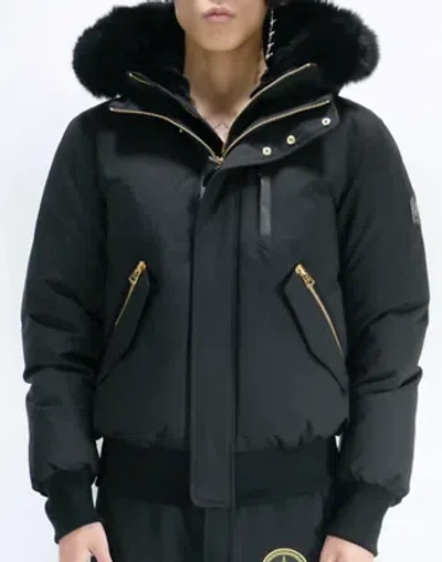 Pre-owned Mackage Men's Jacket Black/gold [dixon-bx] In Bl/gl