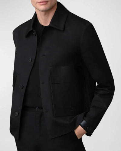 Mackage Men's Jackson Water-resistant Twill Jacket In Black