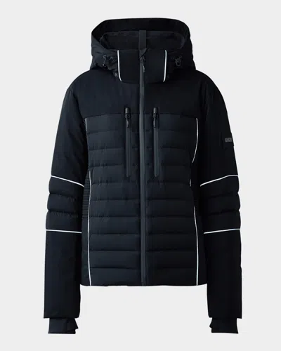 Mackage Men's Jasper Tech Ski Jacket In Black