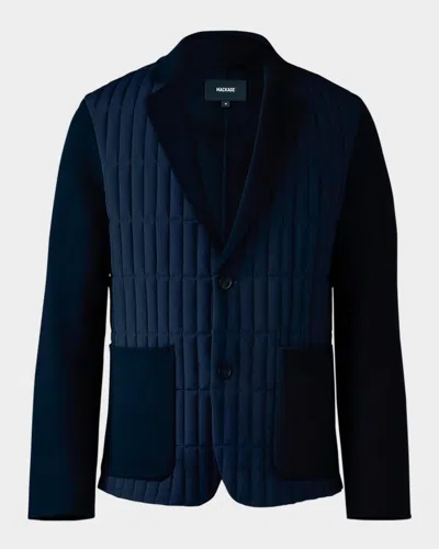 Mackage Men's John Mixed-media Jacket In Navy