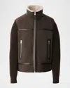 Mackage Jonathan Suede Full Zip Jacket In Brown