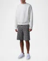 Mackage Men's Julian Jersey Crewneck Sweater In Cream