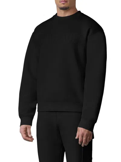 Mackage Men's Julius Lg Logo Cotton-blend Sweatshirt In Black