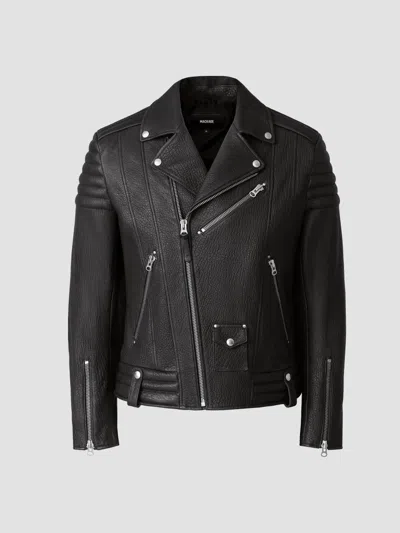Mackage Men's Kenneth Leather Moto Jacket In Black