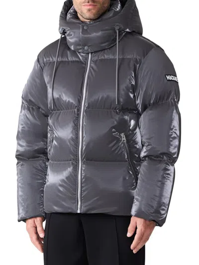 Mackage Men's Kent-glo Hooded Puffer Jacket In Black