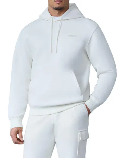 Mackage Kolton Double-face Jersey Logo Hoodie In White