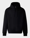 Mackage Krystian Double Face Jersey Hoodie In Black