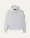 Mackage Men's Krystian Double-face Jersey Hoodie In Cream