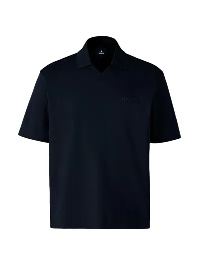 Mackage Men's Marco Cotton Polo Shirt In Blue