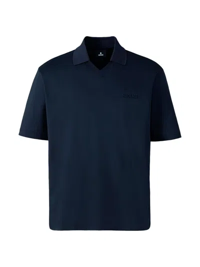 Mackage Men's Marco Cotton Polo Shirt In Blue