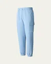 Mackage Cotton-blend Marvin Cargo Sweatpants In Blue
