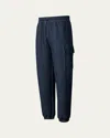 Mackage Men's Marvin Double-face Jersey Cargo Sweatpants In Blue