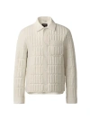 Mackage Men's Mateo Quilted Down Jacket In Cream