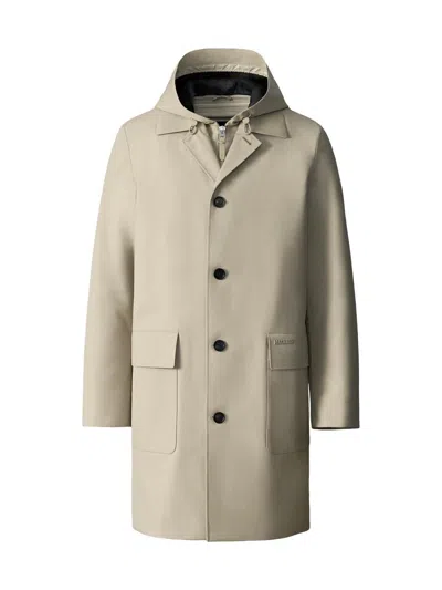 Mackage Mathias 3-in-1 Balmacaan Coat With Removable Down Liner In Neutral