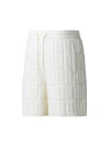 Mackage Men's Sebastian Quilted Down Shorts In Cream