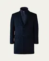 Mackage Skai-slb Virgin Wool Coat With Removable Down Bib In Blue