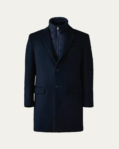 Mackage Men's Skai-slb 3-in-1 Wool Overcoat With Removable Down Liner In Multi