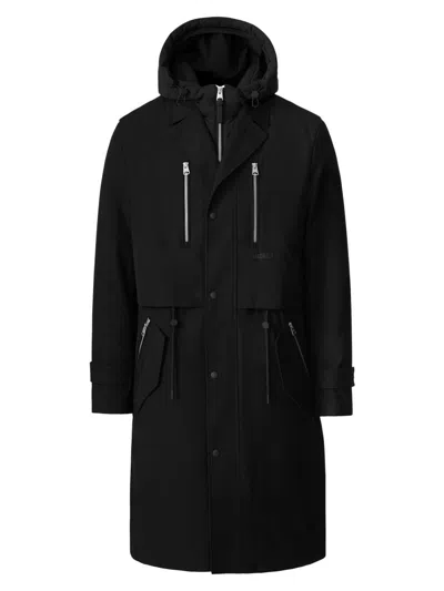 Mackage Men's Sterling 2-in-1 Down Trench Coat In Black