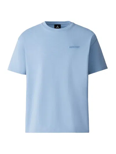 Mackage Men's Tee-r Silicone Logo T-shirt In Blue