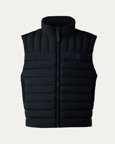 Mackage Men's Titus Light Stretch Down Vest In Black