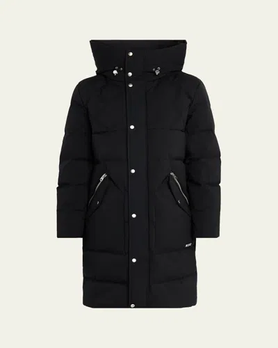 Mackage Men's Werner-z Quilted Down Parka With Removable Bib In Black
