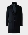 Mackage 3-in-1 Wool Coat With Removable Down Liner In Black