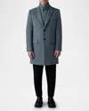 Mackage 3-in-1 Wool Coat With Removable Down Liner In Carbon Mix