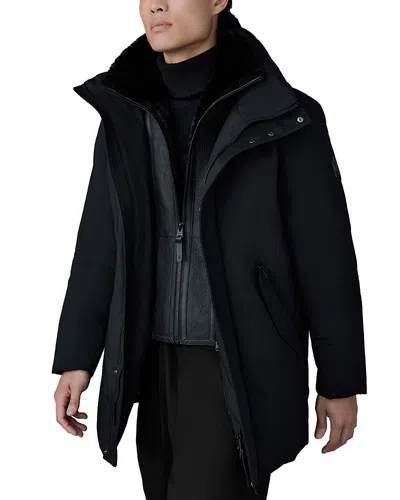 Mackage Mid Length Down Jacket In Black