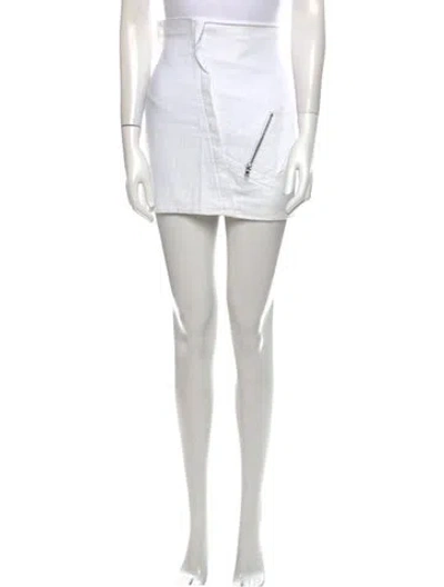 Pre-owned Mackage Mini Skirt In White
