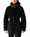 Mackage Miranda Mixed Media Down Jacket In Black