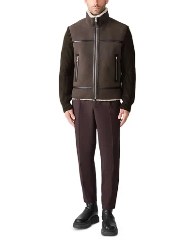 Mackage Mixed Media Zip Front Jacket