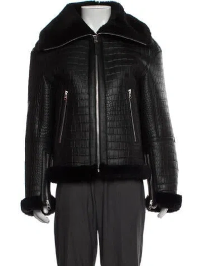 Pre-owned Mackage Moto Jacket In Black