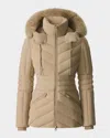 Mackage Nadia-sh Quilted Down Jacket With Detachable Hood In Brown